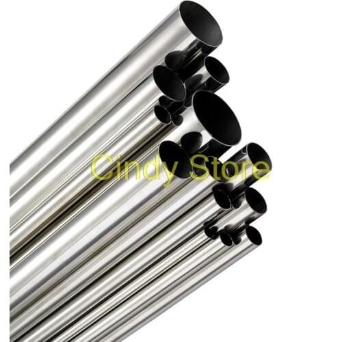 304 Stainless Steel Capillary Tube Pipe Silver Round OD 0.5/1/2/3/4/5/6/7/8~13mm ID0.3/0.4/0.5/0.6/11~12mm 250mm Length