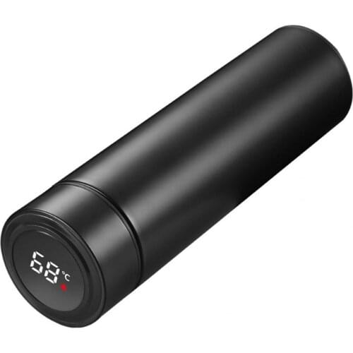 500ml Anti-corrosion Temperature Display Stainless Steel Water Cup Bottle for Home Water Cup Bottle