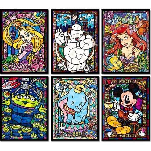 5D DIY Diamond Painting Disney Cartoon Character Series Hobby Art Fairy Princess Square Round Handmade Mosaic Decoration