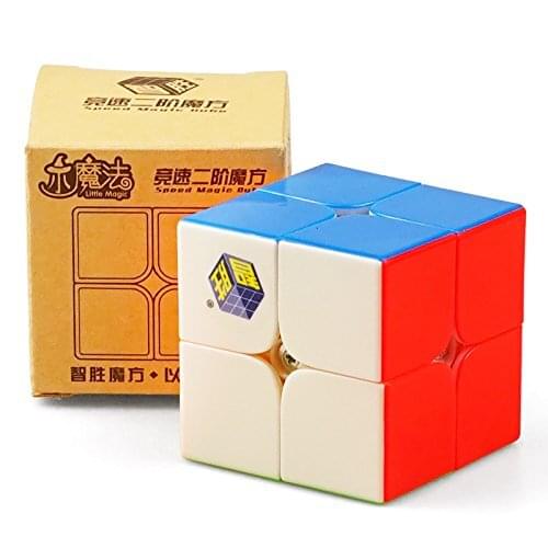 CuberSpeed Yuxin Little Magic 2x2 stickerless speed cube Yuxin 2x2x2 Magic Black speed cube