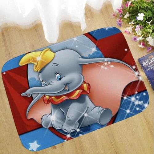 Disney Cartoon Cute Dumbo Children Kids Boys Girls Game Carpet Bathroom Non-slip Bedroom Living Room Rug Indoor Mat Home Decor