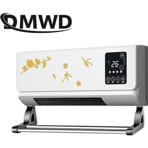 DMWD Warm Cool Dual Use Air Blower Electric Heater Fan Bathroom Wall Hanging Warmer Ceramic Thermal Heating Radiator Conditioner
