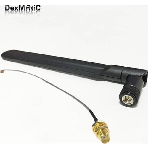 2.4GHz / 5.8Ghz 8dBi Omni WIFI Antenna Dual Band With SMA Male Connector + RF IPX / u.fl Switch SMA Female Pigtail Cable