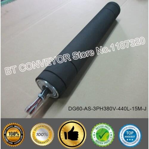 Factory made AC Electric Roller 60mm Diameter, 380V three phase, Rubber Lagged with Grooves