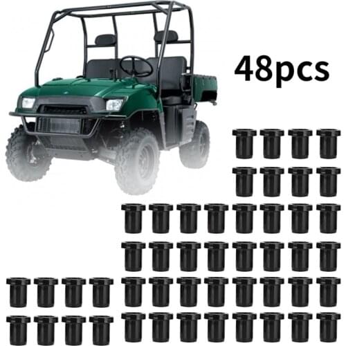 48 Pcs Rear Suspension A-Arm Short Bushing Kit for Polaris Ranger XP 700 800 Rear Suspension Control Lower Bushing Tool