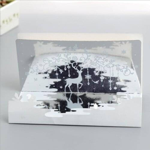 1pc Creative Birthday Chinese New Year Thanksgiving Day Card With Envelope Dream Mirror Greeting Card Christmas Birthday Gift