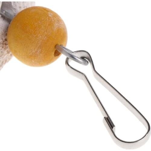 T84F Mineral Stone Parrot Mouth Teeth Grinding Star Shape Cleaning Hanging Cage Molar Toys Bird Hamster Small Pets Supply