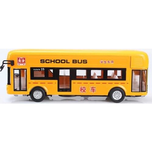 School bus model car light Alloy Models Single-deck Buses In London School Bus Model Car Light Music Back To The Educational
