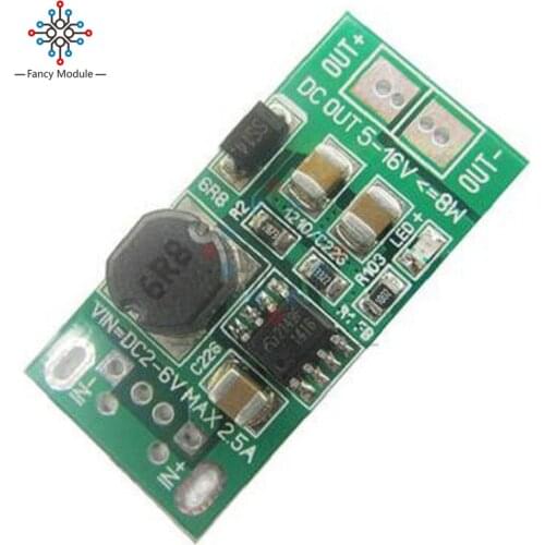 New 8W USB Input DC-DC 5V (2V-6V) to 12V Step Up Boost Module Power Supply Converter Charger Module 90% Efficiency