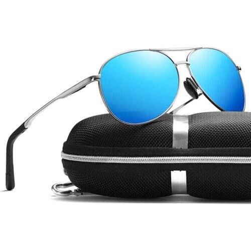 Alloy Cool Men Double Bridge Black Lenses Polarized Sunglasses Custom Made Myopia Minus Prescription Polarized Lens -1 To -6