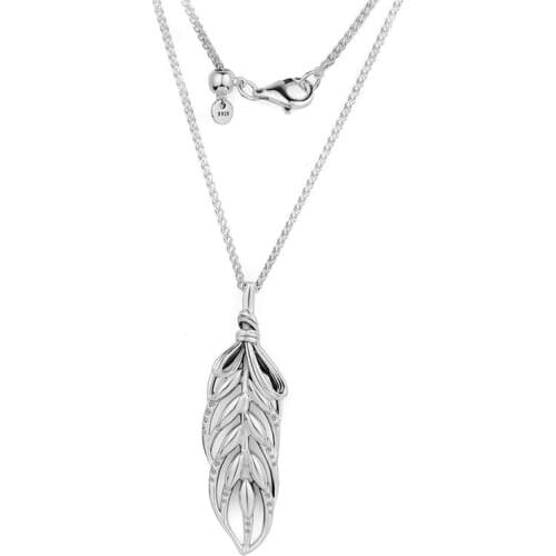 Paved Zircon Floating Grains Pendant Choker Necklaces for Women Crystal 925 Sterling Silver Women Necklaces Long Chains Collier