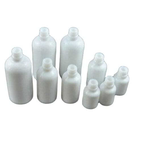 50ml white empty glass bottle lotion emulsion essence oil liquid serum complex recovery skin care cosmetic packing