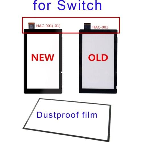 1 sets for NS Switch Touch Screen Digitizer +Adhesive Strips Sticker for NS Switch console parts