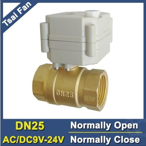 CE, IP67 Quality 2/5 Wires Power Failure Normally Close/Open Valve With Manual Override TF25-B2-B AC/DC9V-24V 2-Way DN25