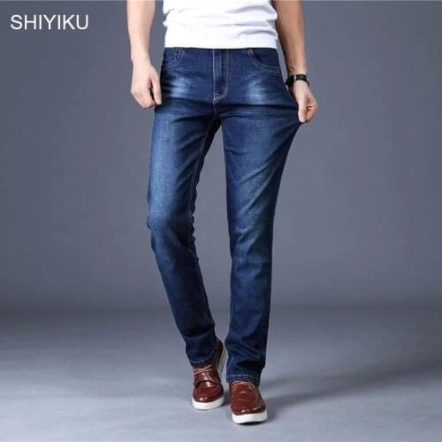 SHIYIKU Stretch Jeans For Men