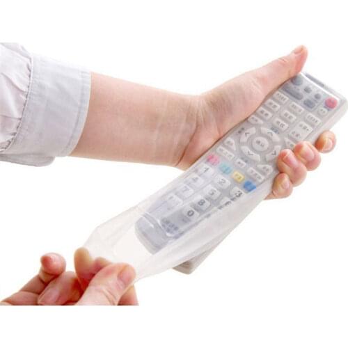 Waterproof Home air conditioning TV remote control sets of silicone protective cover and dust jacket Bag