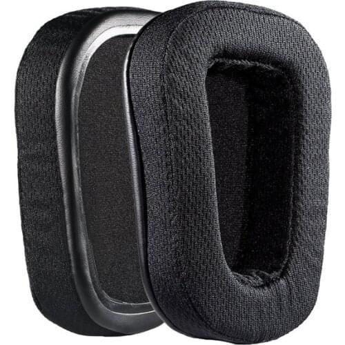 Replaceable Headphone Cushion ear pad Sponge Protein Leather Headband Earpads for Logitech G933 G633 headset G 633 933 Headphone