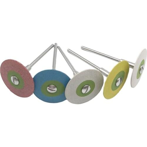 Dental Laboratory 26mm HP Rubber Diamond Polisher Removing Finishing Zirconia For Porcelain Zirconia Restorations