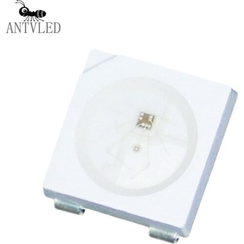 WS2812B RGB LED Chip 5050SMD Black/White PCB SMD 5050 WS2812 IC Individually Addressable Chip Pixels For LED Strip Lights DC5V