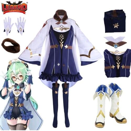 Cosplay legend Game Genshin Impact Sucrose Cosplay Costume Girls Women Halloween Suit Custom Made H001