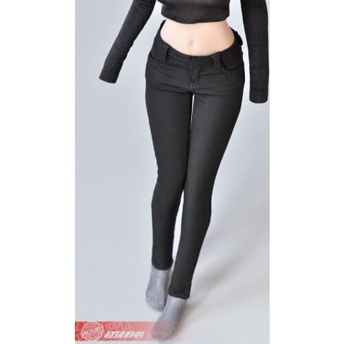 1/6 Female Slim Stretch Trend Pencil Pants Trousers Fit 12'' ph Seamless Figure