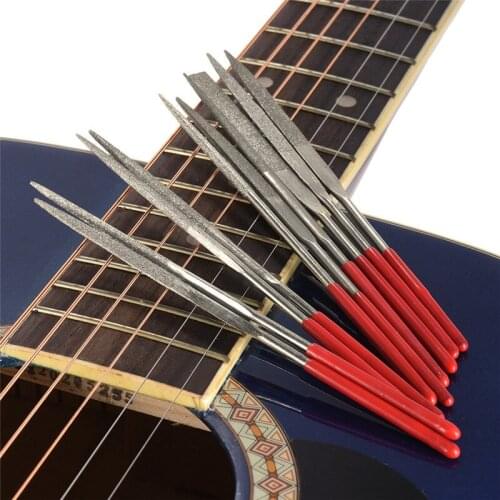 1 Set Innovative Metal Guitar Pillow Grinding DIY Kit Diamond Rasp Plastic Handle Instrument Guitar Parts Accessories