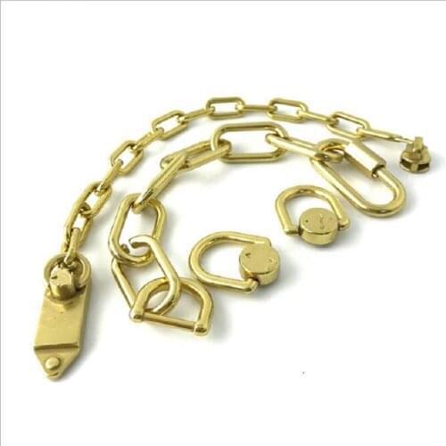 10 pieces / lot) net red with the same chain messenger bag zinc alloy decoration matching chain hanging buckle