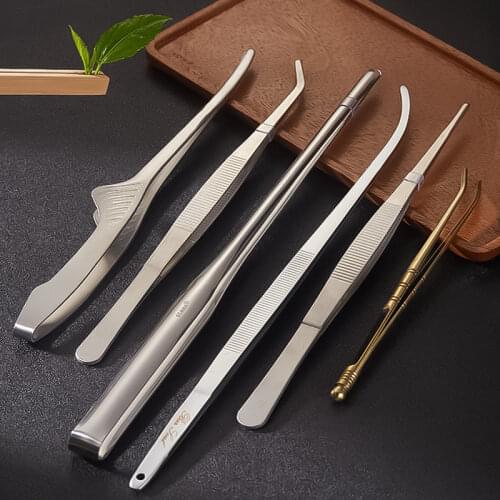 Bar Soul Bar Tweezer Food Grade 304 Stainless Steel Food Tongs Tool Cocktail Decoration Professional Bartender Tools