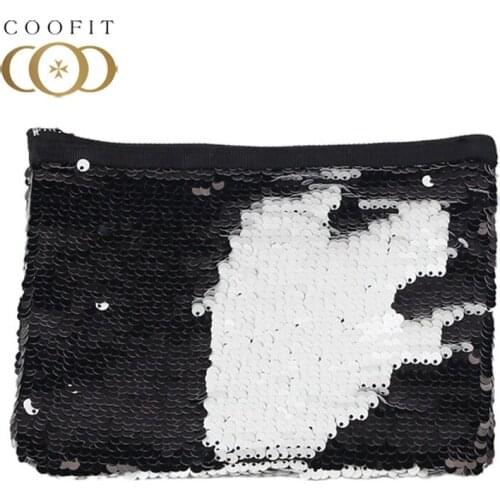 Coofit 2018 New Arrival Sequins Clutch Bag Womens Fashion Zipper Change Purse Girl Female For Gift Coin Purse Card Holder Wallet