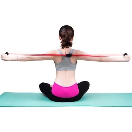 8 Word Resistance Bands Fitness Elastic Chest Expander Rubber Loops Sport Pull Rope Fitness Equipment Yoga Pilates Elastic Bands