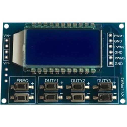 Signal Generator PWM Pulse Frequency Duty Cycle Adjustable Module LCD Display