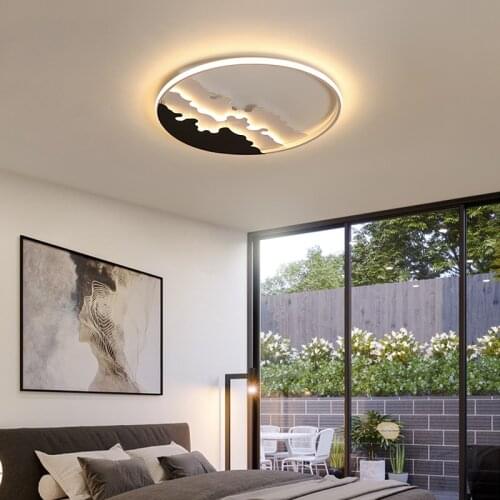 Hot sale white/Black Modern LED ceiling lights for living room bed room lights plafon led techo Ceiling Lamp led light ceiling