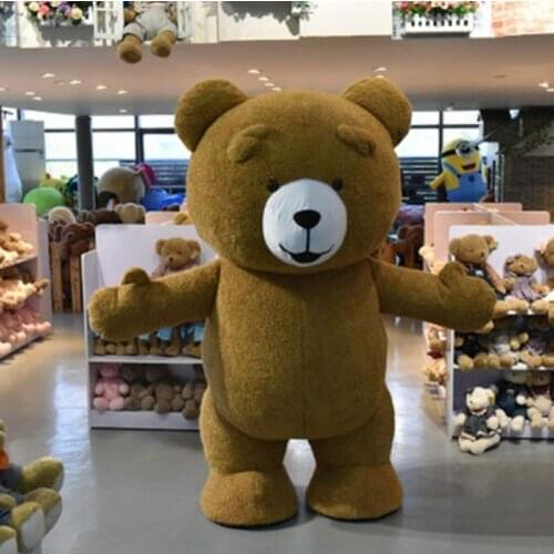 Halloween Inflatable Teddy Bear Plush Mascot Costume Party Game Dress Adult Size Fursuit Outfits Carnival Xmas Easter Ad Clothes