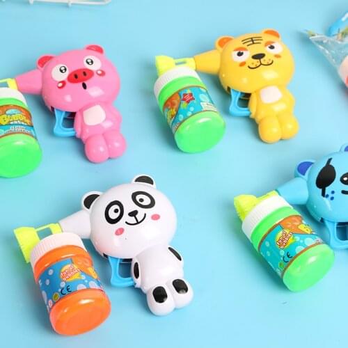 Water Blowing Toys Random Color Bubble Gun Soap Bubble Blower Outdoor Child Toys New Creative Polyporous Wedding Machine Hot
