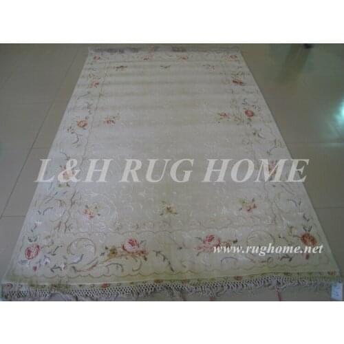 Free shipping 1.75X2.7M 160Line Hand-knotted Persian Rug, Persian Carpet, wool field and silk flower, silk walf