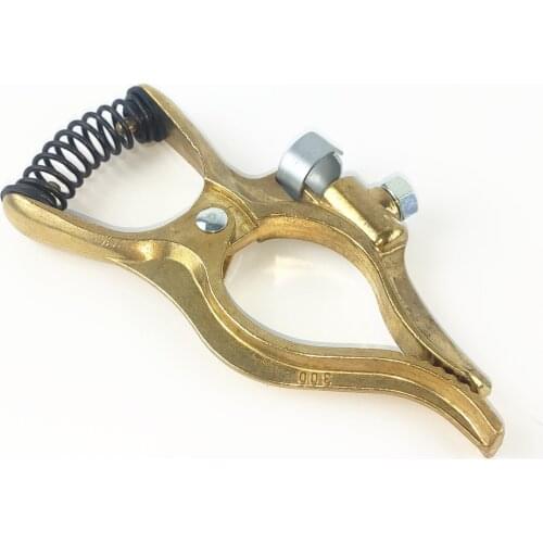 Brass Ground Clamp MIG MMA TIG Plasma Submerge Earth Cable Holder 300A to 1000A Forged Heavy Duty Type G Welding Ground Clamp