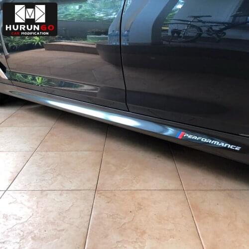 5D Carbon Fibre Side Skirt Sill Racing Stripe for BMW F30 F31 F32 F33 F22 F23 F15 F85 F10 E60 E61 G30 E90 M Performance sticker
