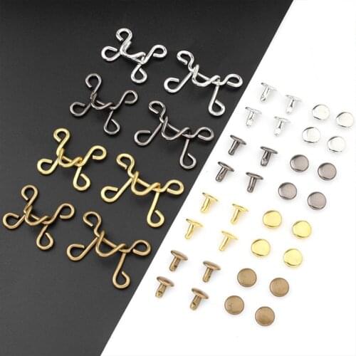 2pcs Invisible Adjust Button For Clothing Jeans Perfect Fit DIY Adjust Self Increase Reduce Waist Free Nail Waist Button Hot New