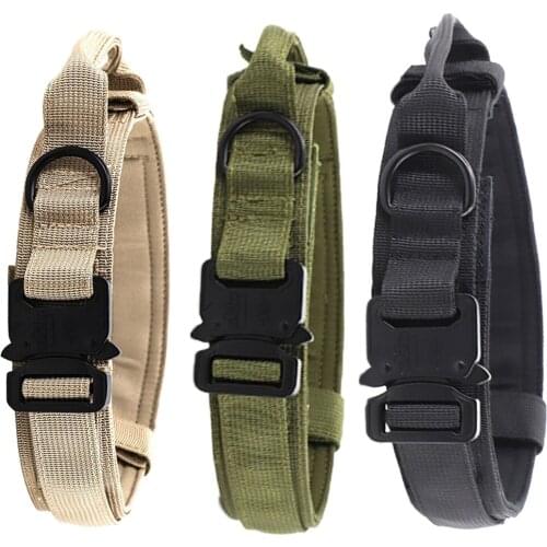 Nylon Dog Collar with D-Ring for Medium Large Dogs Outdoor Accessories