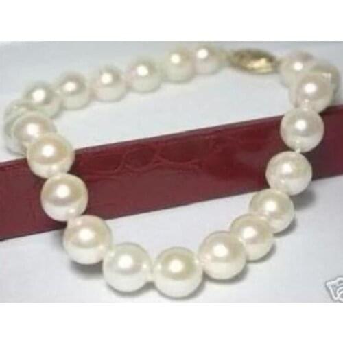 Charming! 8-9mm Genuine Akoya White Pearl Bracelet 7.5" 02