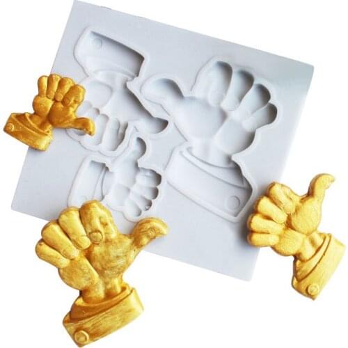 Thumb Up Good Job Silicone Cake Mold Cookie Fondant Decorative Bakeware DIY Baking Tool hot