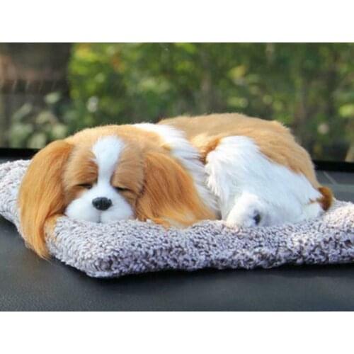 Plush Simulation Dogs Decoration Sleeping Toy Cute Car Accessories