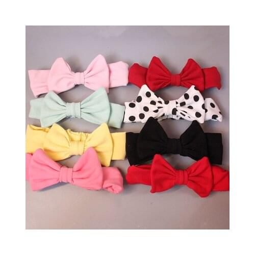 2020 New Baby Nylon Headband Soft Bowknot Turban Hair Bands for Children Girls Elastic Headwrap Hair Accessories