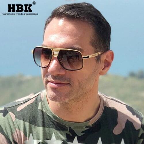 Luxury Classic Pilot Sunglasses Men Women 2019 Square Sun Glass for Female Retro Vintage Brand Designer Metal Frame UV400 Shades