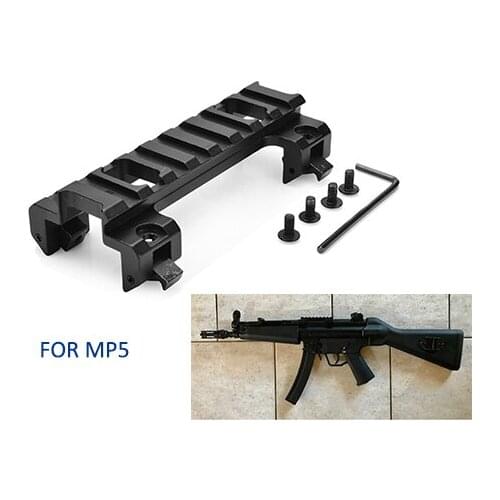 Tactical 8 Slot 20mm Top Picatinny Rail Claw Red Dot Sight scope Mount Base for Hunting Airsoft HK MP5 GSG5 G3 HK53