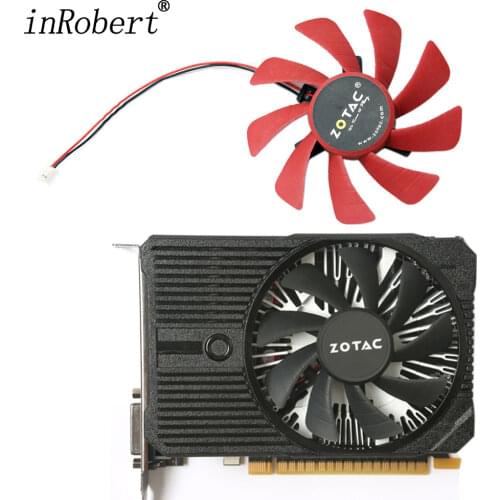 85mm T129215SH 2PIN GTX 1050 MINI Cooler fan Replace for ZOTAC GeForce GTX 1050 Mini 2GB GeForce GTX 1050 Ti Mini 4GB Cards