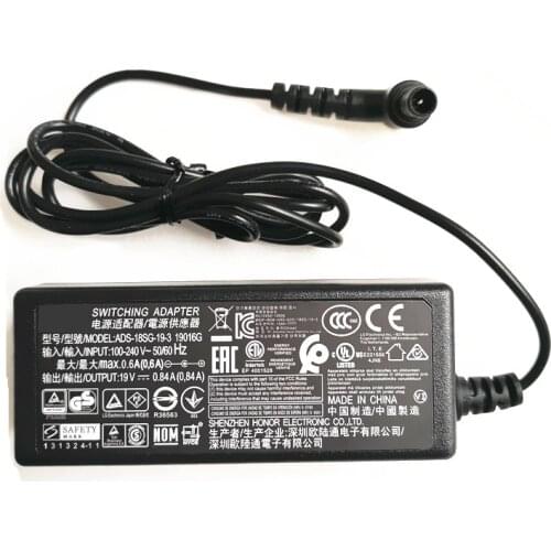 AC Power Adapter Charger 19V 0.84A for LG ADS-18SG-19 LCD Monitor Power Supply 6.5*4.4mm With pin inside