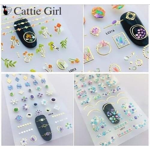 1 Sheet Diamond Magic Stars Moon Universe 3D Nail Art Stickers Constellation Nail Design Stickers of DIY Nails Accessories