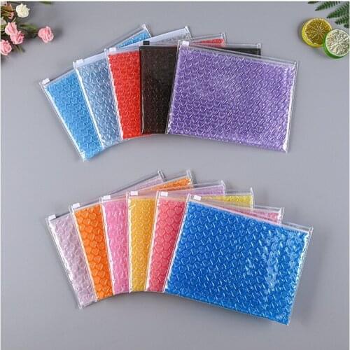 10pcs Thicken Zipper Lock Bubble Envelope Heart Shaped Bubble Mailers Postal Express Packaging Bags Plastic Ziplock Bag21x16cm