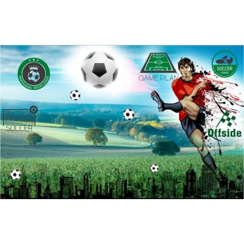 3d wall murals wallpaper for living room Green field for football matches background home decor photo wallpaper for walls 3 d